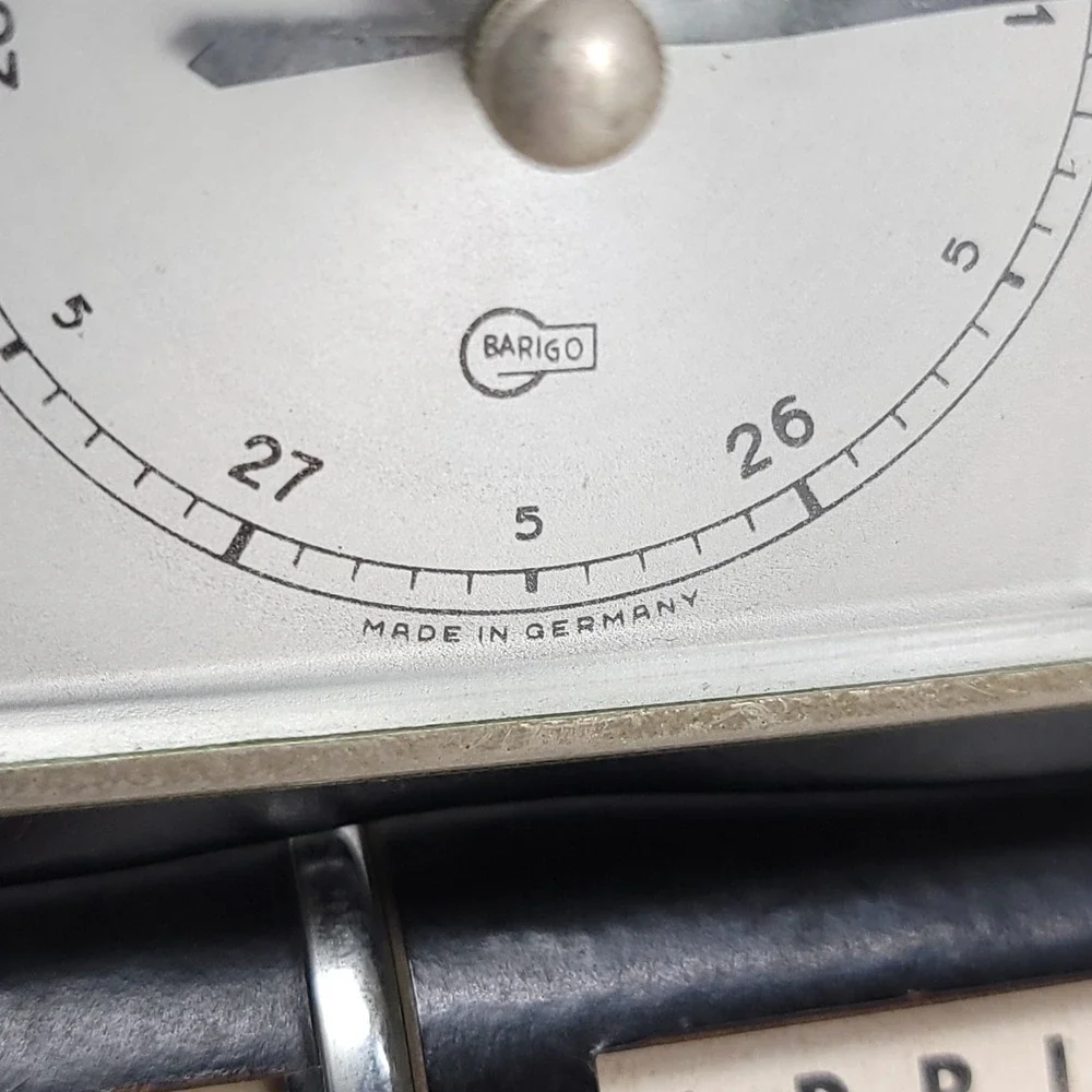 Barigo Rain Change Fair‎ Atmospheric Pressure Barometer Manual Calendar Desk MCM